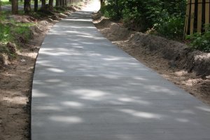 Fietspad uit 100 procent gerecycled beton